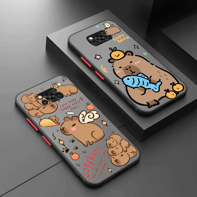 Capybara Cartoon Cute Fashion Frosted Translucent For Xiaomi Mi Poco X5 X4 X3 M6 M5S M5 M4 M3 F5 F4 F3 F6 Pro 5G Back
Capybara Cartoon Cute Fashion Frosted Translucent For Xiaomi Mi Poco X5 X4 X3 M6 M5S M5 M4 M3 F5 F4 F3 F6 Pro 5G Back