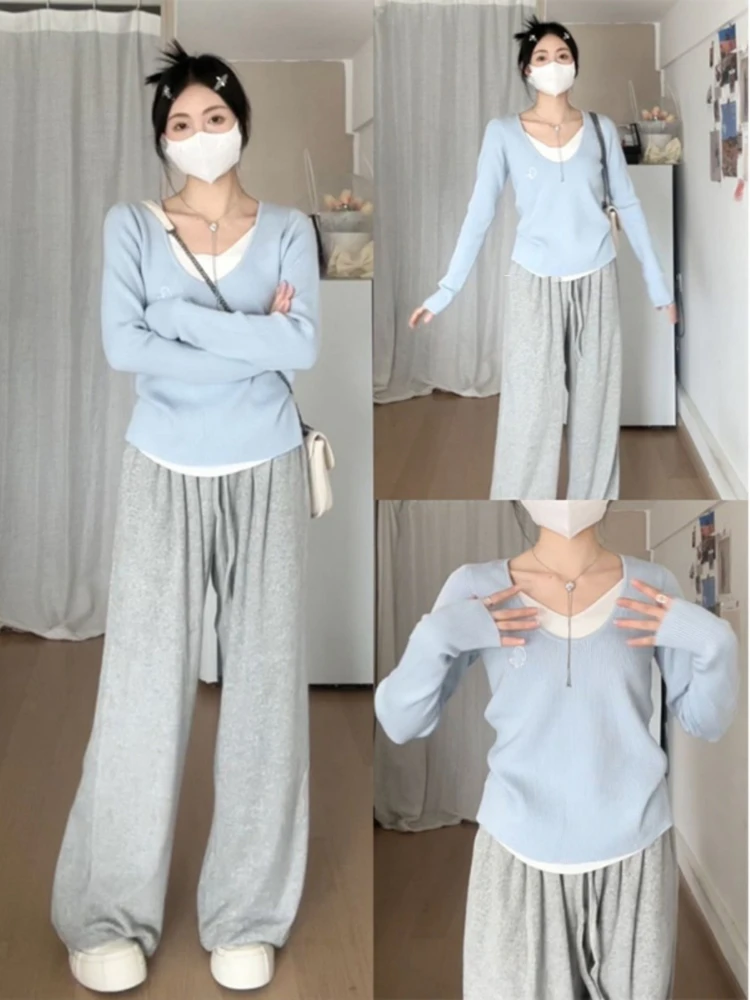 plus Size Color Block Knitwear Casual Thin Women's Top Korean Style Early Autumn Lazy Leisure Pure Desire Ensemble
plus Size Color Block Knitwear Casual Thin Women's Top Korean Style Early Autumn Lazy Leisure Pure Desire Ensemble