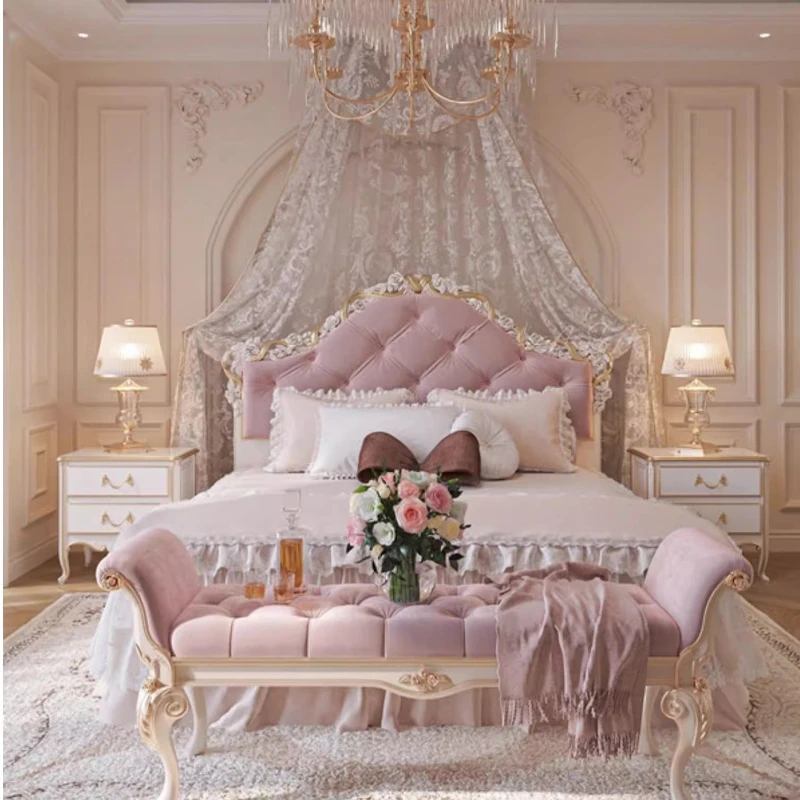 Solid Wood Decoration Double Bed Frame Luxury Modern Camping Double Bed Frame European Pliable Cama Matrimonial Home Furniture
Solid Wood Decoration Double Bed Frame Luxury Modern Camping Double Bed Frame European Pliable Cama Matrimonial Home Furniture