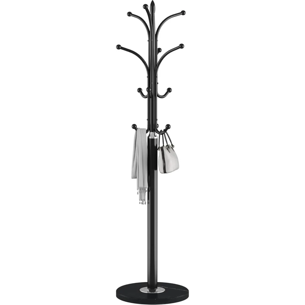 Metal Coat Rack Stand,Free Standing Hat Hanger with Marble Base,Hall Tree with 12 Hooks for Hanging Hat
Metal Coat Rack Stand,Free Standing Hat Hanger with Marble Base,Hall Tree with 12 Hooks for Hanging Hat