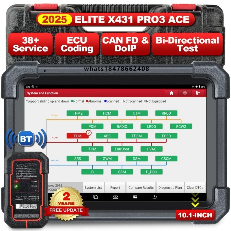 2026 X431 PRO3 ACE All System Bi-directional Control OBD2 Automotive Diagnostic Tools 2 Years Free
2026 X431 PRO3 ACE All System Bi-directional Control OBD2 Automotive Diagnostic Tools 2 Years Free