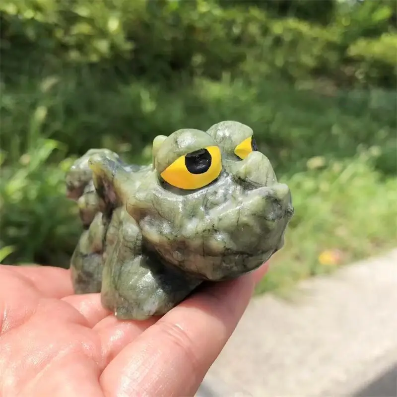 Natural Green Jade Cartoon Dragon Carving Healing Crystal Reiki Figurine Gemstone Ornament Craft Gift 1PCS
Natural Green Jade Cartoon Dragon Carving Healing Crystal Reiki Figurine Gemstone Ornament Craft Gift 1PCS