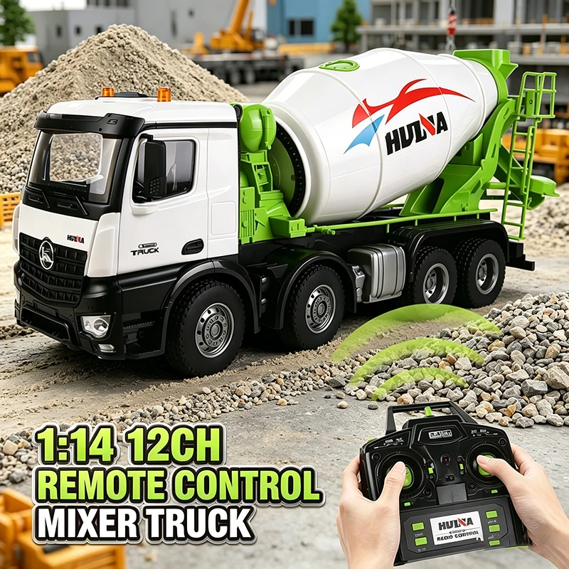 1:14 12Ch Rc Car Collecting Remote Control Engineering Vehicles with Sound Light Alloy Cement Mixer Trucks Children Boys Gift
1:14 12Ch Rc Car Collecting Remote Control Engineering Vehicles with Sound Light Alloy Cement Mixer Trucks Children Boys Gift