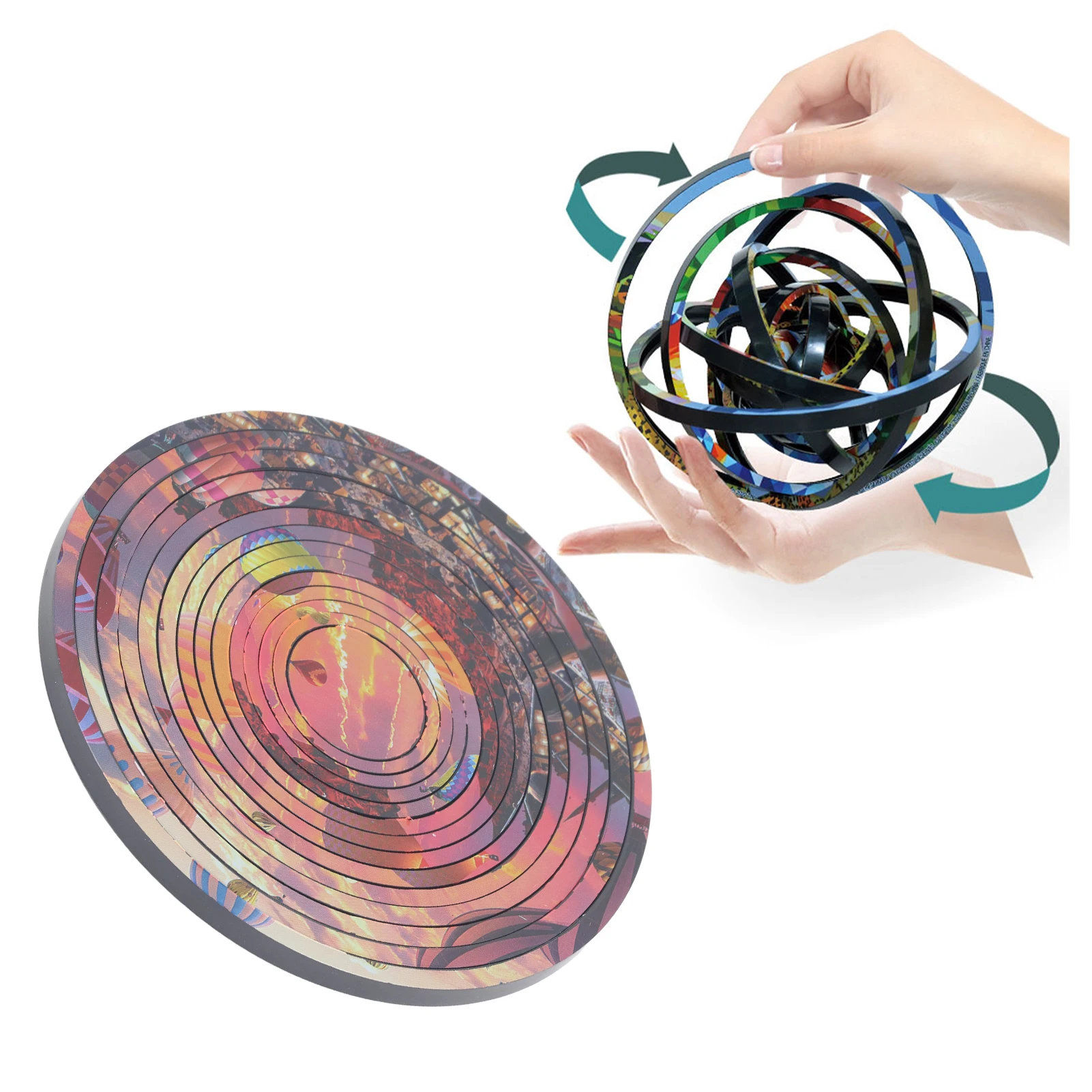 Z30 Rotating Flip Puzzle Toy 3D Rotation Flip Puzzle Stress Relief Decompression Educational Toy for Kids Adults Hot Air Balloon
Z30 Rotating Flip Puzzle Toy 3D Rotation Flip Puzzle Stress Relief Decompression Educational Toy for Kids Adults Hot Air Balloon