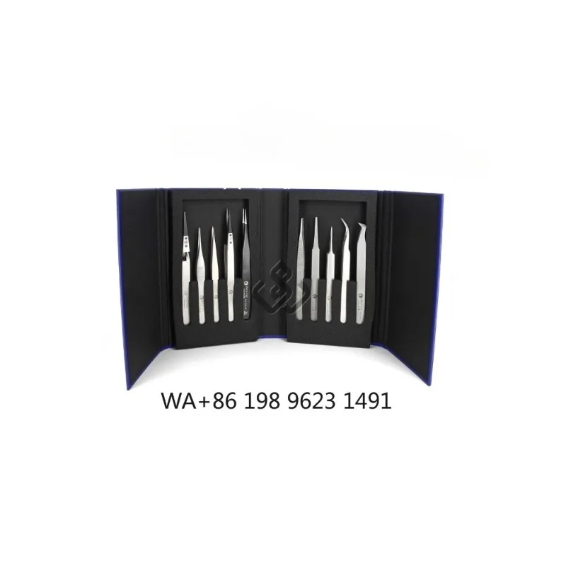 Brand New Original 10Pcs Precision Tweezers Kit K10HP.IT In Stock Professional ESD Anti-static Hand for Electronics Repair Work
Brand New Original 10Pcs Precision Tweezers Kit K10HP.IT In Stock Professional ESD Anti-static Hand for Electronics Repair Work