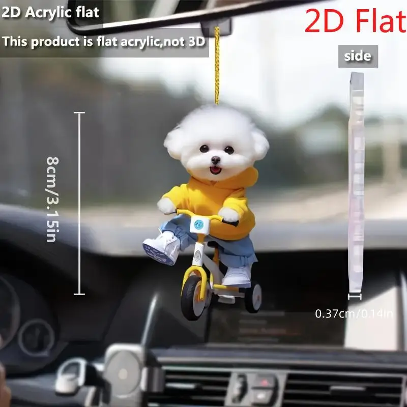 1 шт., акриловое подвесное украшение Bichon Frise - 2D плоский универсальный декор (автомобиль/брелок/подарок)
1 шт., акриловое подвесное украшение Bichon Frise - 2D плоский универсальный декор (автомобиль/брелок/подарок)