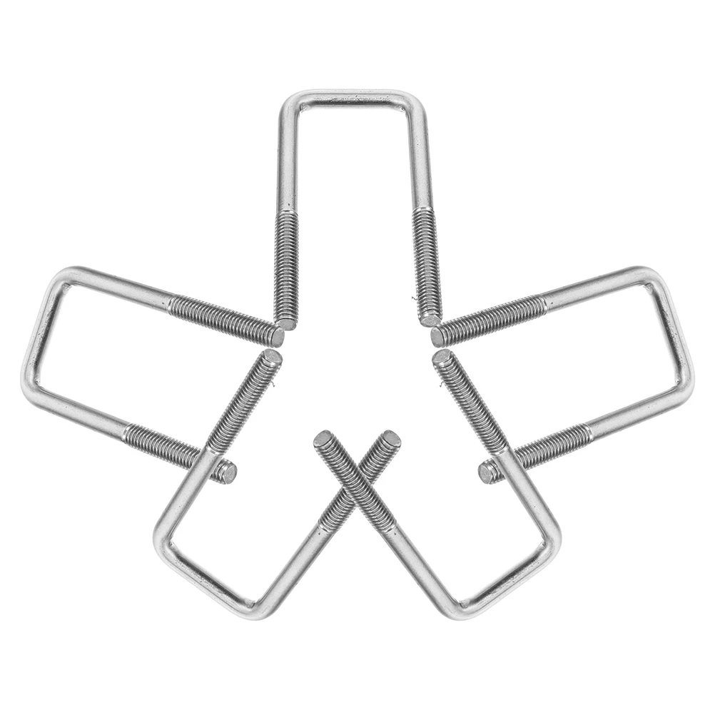 5Pcs U Shape Square U Bolts Heavy Duty Stainless Steel Durable Pipe Fixing Clamps Wear Resistant Marine Trailer Fasteners M6
5Pcs U Shape Square U Bolts Heavy Duty Stainless Steel Durable Pipe Fixing Clamps Wear Resistant Marine Trailer Fasteners M6