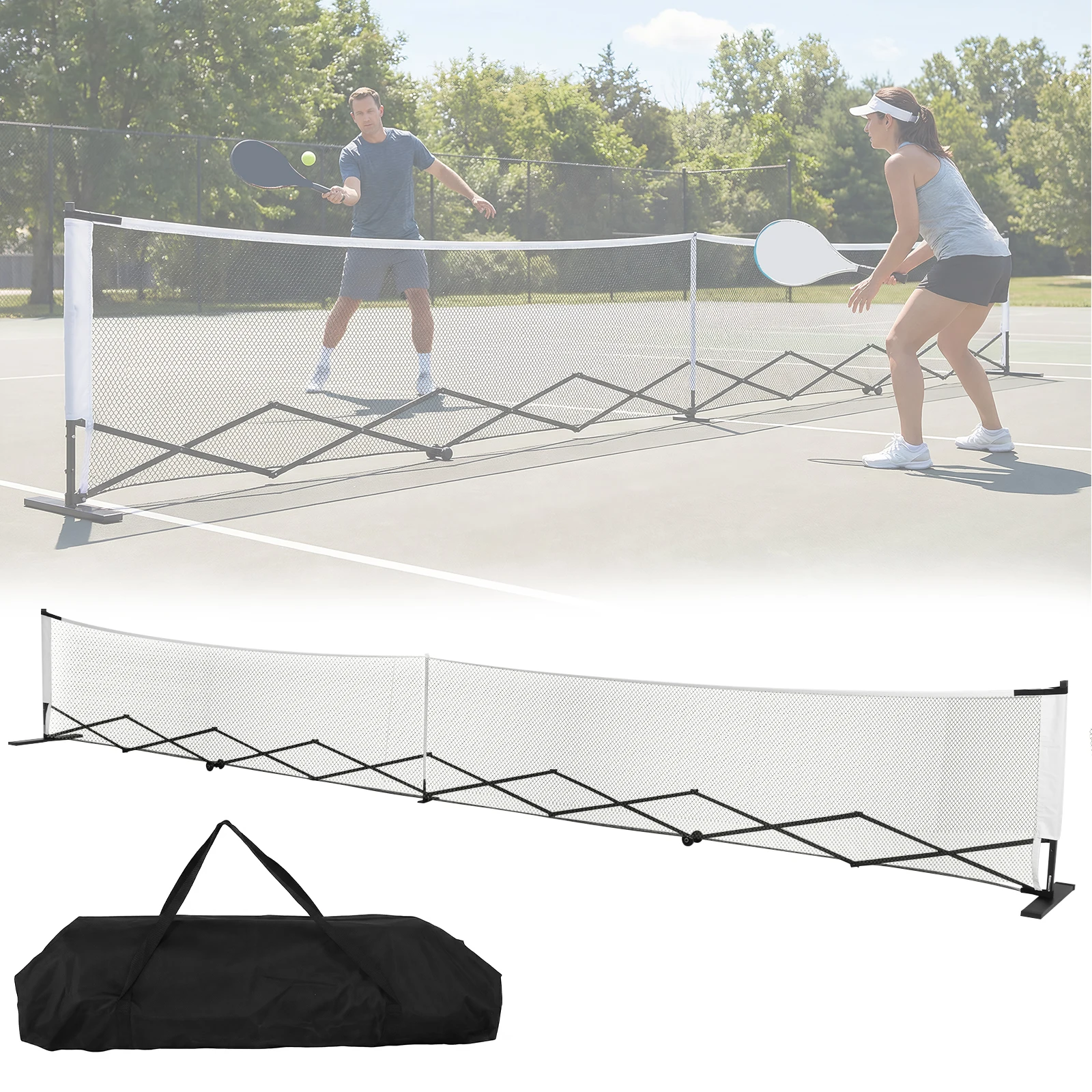 Professional Pickle Ball Game Net Stand with Wheels Pickle Balls Net Set System Aluminum Alloy 22ft for Indoor & Outdoor Courts
Professional Pickle Ball Game Net Stand with Wheels Pickle Balls Net Set System Aluminum Alloy 22ft for Indoor & Outdoor Courts