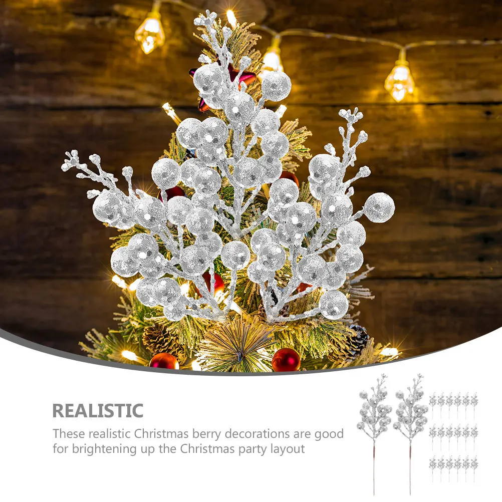 20Pcs Simulated Berry Branches Fake Christmas Decorations for Tree Arrangements DIY Home Office Party Seasonal Floral Displays
20Pcs Simulated Berry Branches Fake Christmas Decorations for Tree Arrangements DIY Home Office Party Seasonal Floral Displays