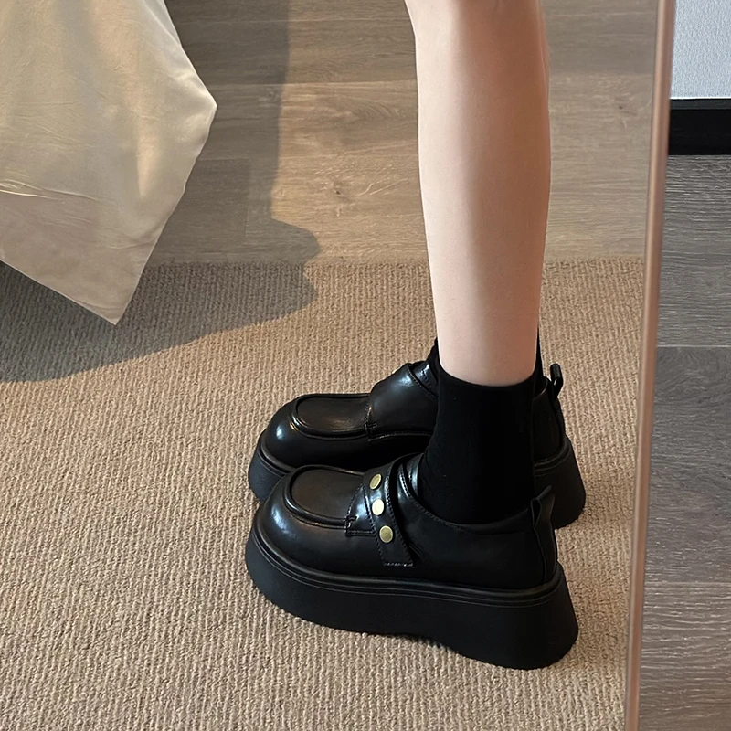 Muffin Thick Bottom Increase Round Head Waterproof Table Fashion All Comfortable Non-slip Breathable Wear Women's Single Shoes
Muffin Thick Bottom Increase Round Head Waterproof Table Fashion All Comfortable Non-slip Breathable Wear Women's Single Shoes