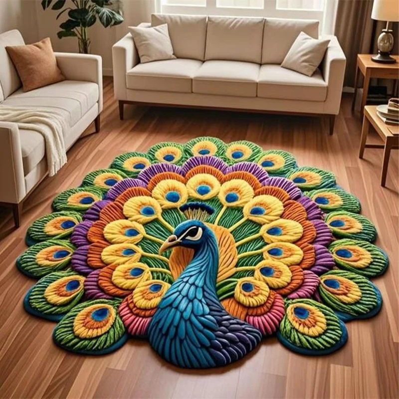 Cute 3D Peacock Pattern Carpet Modern Style Peacock Design Door Entrance Floor Mats Bath Kitchen Doormat Bedroom Carpet Rug
Cute 3D Peacock Pattern Carpet Modern Style Peacock Design Door Entrance Floor Mats Bath Kitchen Doormat Bedroom Carpet Rug