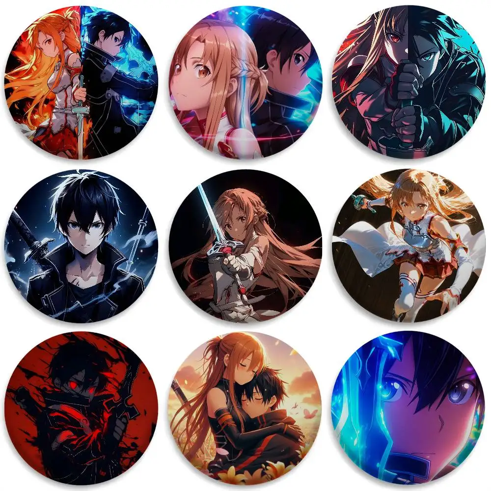 Anime Sword Art Online Badges Round Exquisite Badge Brooches Creative Pins For Clothes Hat Backpack Gift Accessories
Anime Sword Art Online Badges Round Exquisite Badge Brooches Creative Pins For Clothes Hat Backpack Gift Accessories