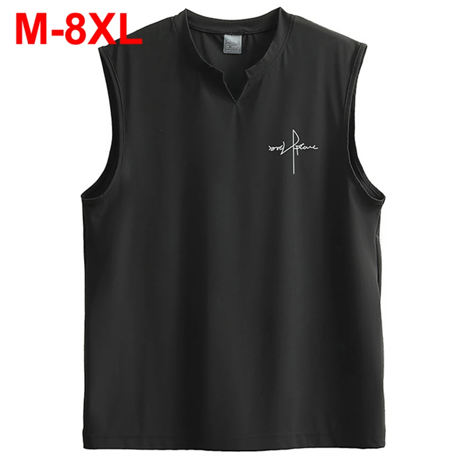 8XL Большие размеры Майки Летний тонкий жилет Футболка без рукавов Мужская футболка большого размера Однотонные свободные повседневные майки 7XL 6XL
8XL Большие размеры Майки Летний тонкий жилет Футболка без рукавов Мужская футболка большого размера Однотонные свободные повседневные майки 7XL 6XL
