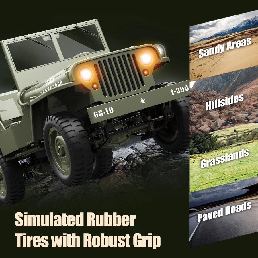 JJRC C8815 Rc Car 2.4g Crawler Climbing Scale Off-Road Vehicle Military Truck 1:10 Simulation Model 1941 Toy Gift
JJRC C8815 Rc Car 2.4g Crawler Climbing Scale Off-Road Vehicle Military Truck 1:10 Simulation Model 1941 Toy Gift