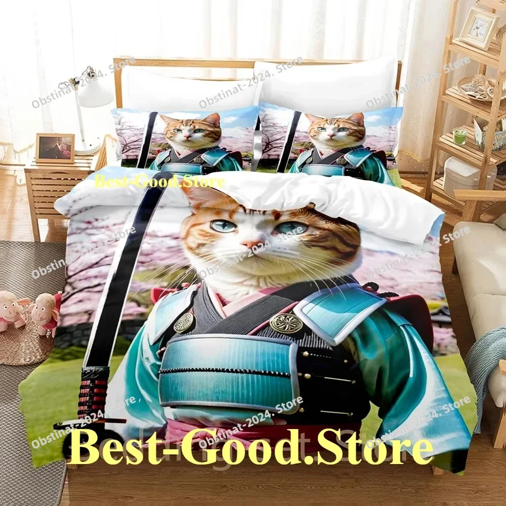 2024 COOL Samurai Cat Bedding Set Single Twin Full Queen King Size Bed Set Adult Kid Bedroom Duvetcover Sets Anime Bed Sheet Set
2024 COOL Samurai Cat Bedding Set Single Twin Full Queen King Size Bed Set Adult Kid Bedroom Duvetcover Sets Anime Bed Sheet Set