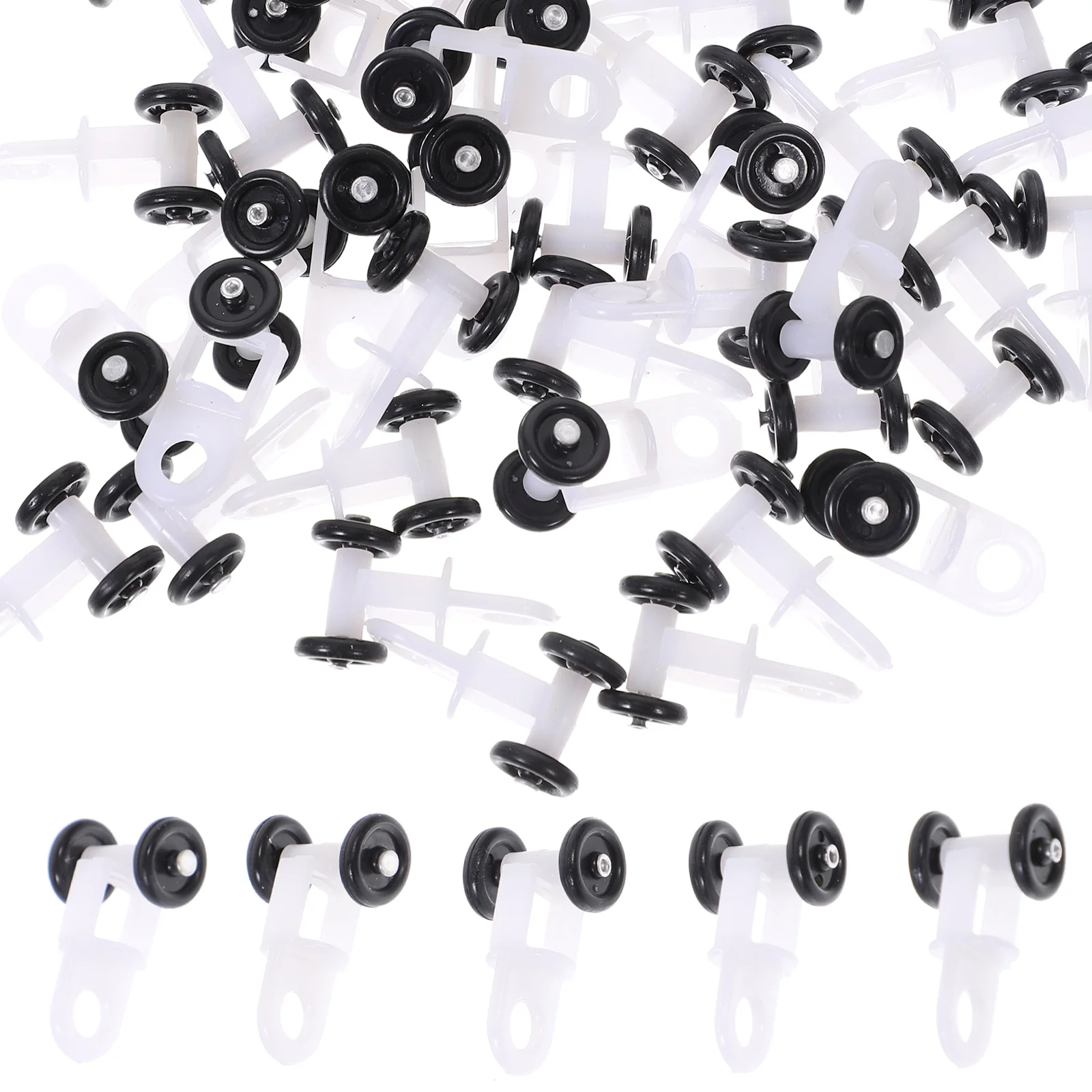 100pcs Curtain Track Pulley High Grade Plastic Metal Sliding Wheel Cloth Roller Smooth Glide Quiet Home Decor Accessories
100pcs Curtain Track Pulley High Grade Plastic Metal Sliding Wheel Cloth Roller Smooth Glide Quiet Home Decor Accessories