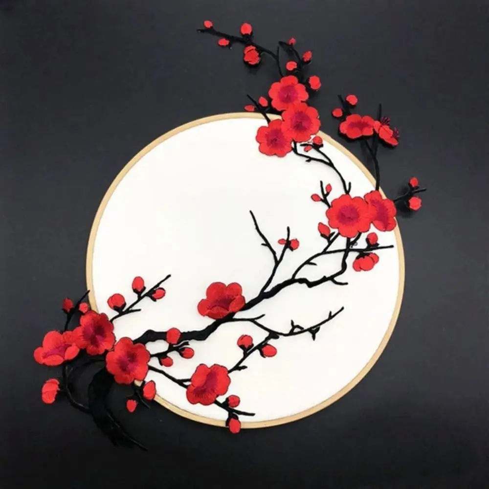 Apparel Flower Shaped Plum Blossom Applique Embroideried Self-adhesive Cloth Patches DIY Exquisite Clothes Sticker Sewing
Apparel Flower Shaped Plum Blossom Applique Embroideried Self-adhesive Cloth Patches DIY Exquisite Clothes Sticker Sewing