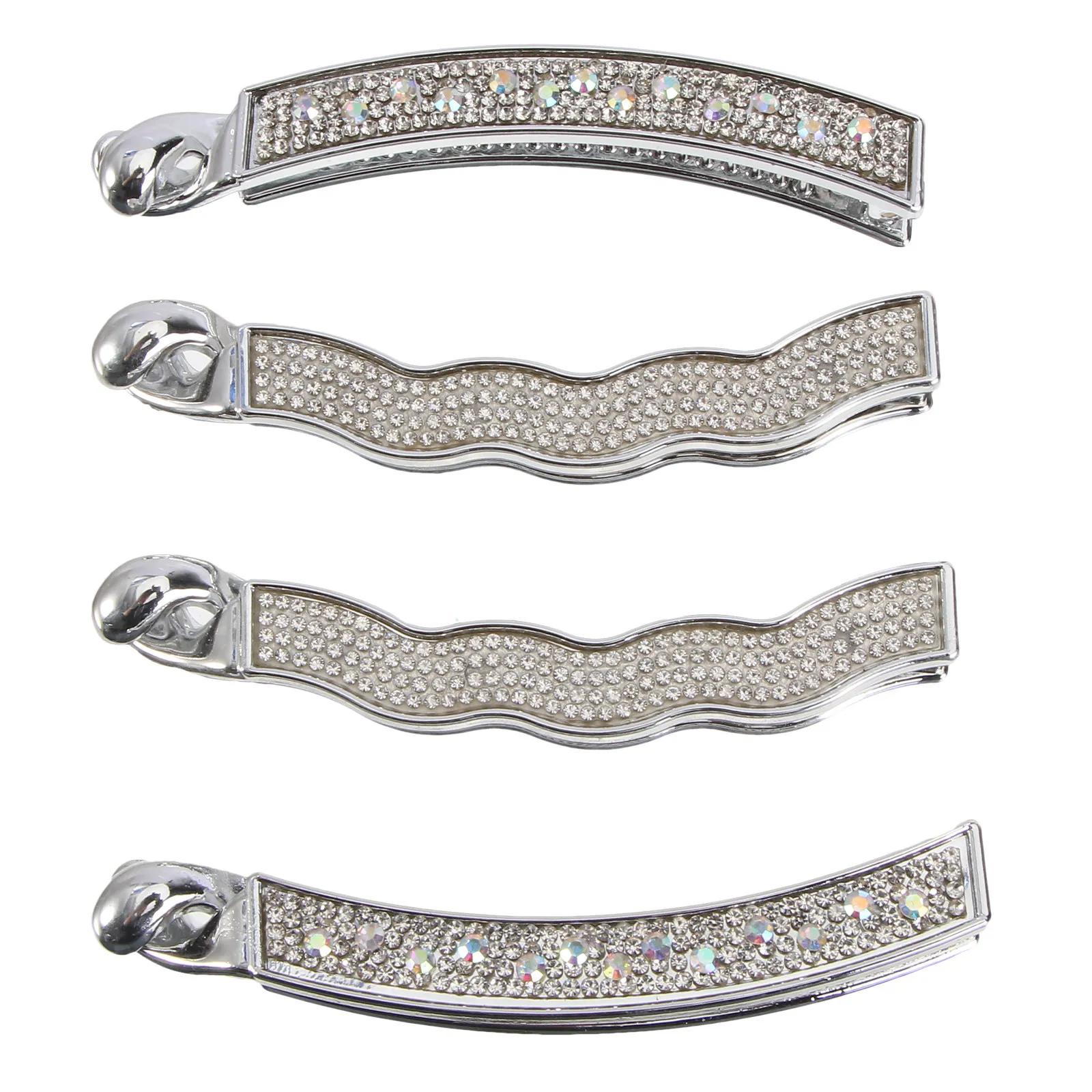 Набор из 4 заколок для волос со стразами: элегантные пластиковые зажимы-бананы, нескользящие держатели для хвоста, креативный инструмент для укладки волос для женщин и девушек
Набор из 4 заколок для волос со стразами: элегантные пластиковые зажимы-бананы, нескользящие держатели для хвоста, креативный инструмент для укладки волос для женщин и девушек