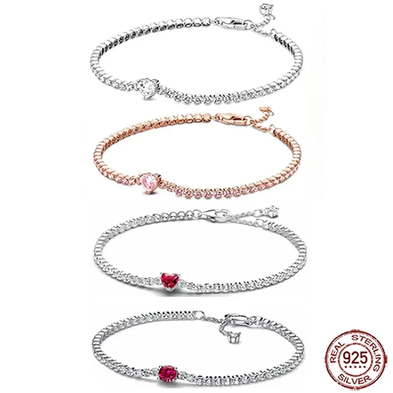 New 925 sterling silver sparkling heart-shaped 4mm to 2.5mm buckle bracelet, light luxury sparkling zircon jewelry holiday gift
New 925 sterling silver sparkling heart-shaped 4mm to 2.5mm buckle bracelet, light luxury sparkling zircon jewelry holiday gift