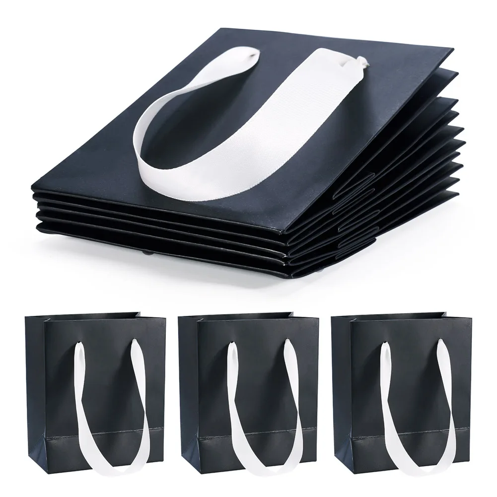 6Pcs Small Rectangle Paper Gift Bags with Ribbon Handles Reusable Shopping Wedding Birthday Party Gift Storage Bags
6Pcs Small Rectangle Paper Gift Bags with Ribbon Handles Reusable Shopping Wedding Birthday Party Gift Storage Bags