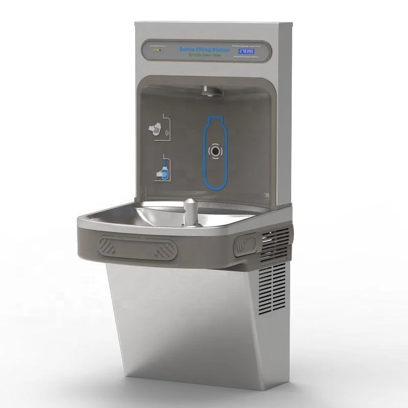 Wall Mounted Stainless Steel Water Cooler Electric Cold Water Dispenser With Bottle Filler Stand Installation
Wall Mounted Stainless Steel Water Cooler Electric Cold Water Dispenser With Bottle Filler Stand Installation