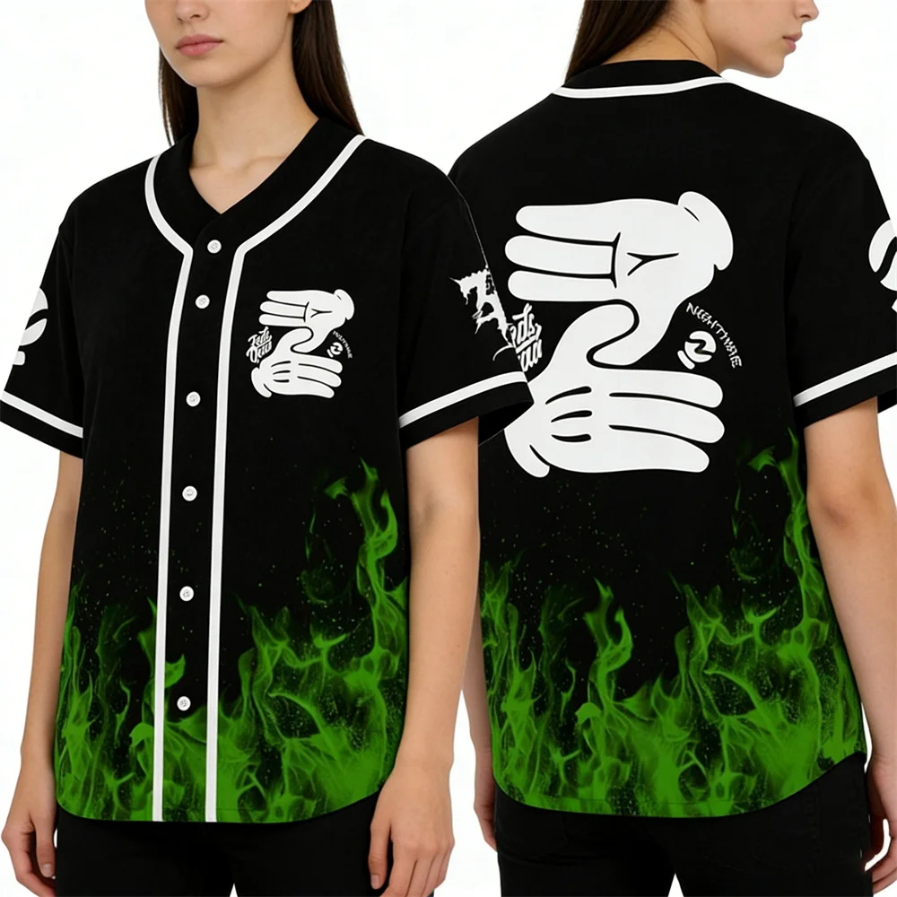 Nghtmre & Zeds Dead Jersey Baseball Jacket Shirts V-Neck Short Sleeve Button-Down Tee Women Men Streetwear Tops
Nghtmre & Zeds Dead Jersey Baseball Jacket Shirts V-Neck Short Sleeve Button-Down Tee Women Men Streetwear Tops
