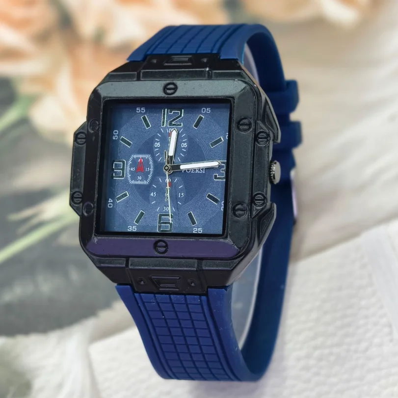 New Fashion Luxury Man Big Square Silicone Watch Men Business Quartz Watches Students Sports Wrist Watches For Gift Reloj Hombre
New Fashion Luxury Man Big Square Silicone Watch Men Business Quartz Watches Students Sports Wrist Watches For Gift Reloj Hombre