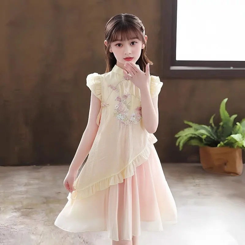 Girls' Hanfu Qipao Dress Children's Summer 2026 New Trendy Skirt Kids' Chinese Breathable Cheongsam Dress Performance DressLJ645
Girls' Hanfu Qipao Dress Children's Summer 2026 New Trendy Skirt Kids' Chinese Breathable Cheongsam Dress Performance DressLJ645