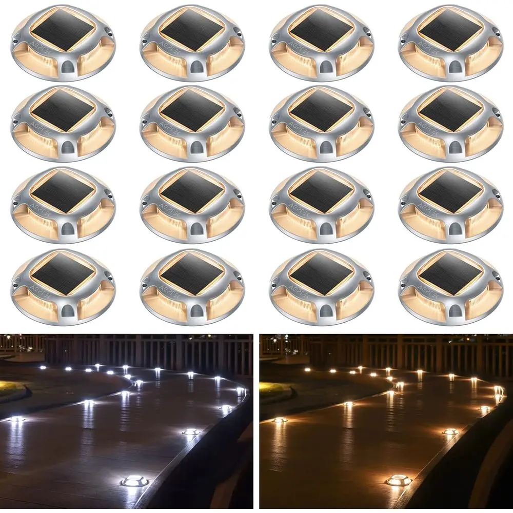 16-Pack LED Outdoor Driveway Lights, Waterproof Deck Dock Marker for Steps, Sidewalk, Garden, and Yard (Warm White/Cool White)
16-Pack LED Outdoor Driveway Lights, Waterproof Deck Dock Marker for Steps, Sidewalk, Garden, and Yard (Warm White/Cool White)
