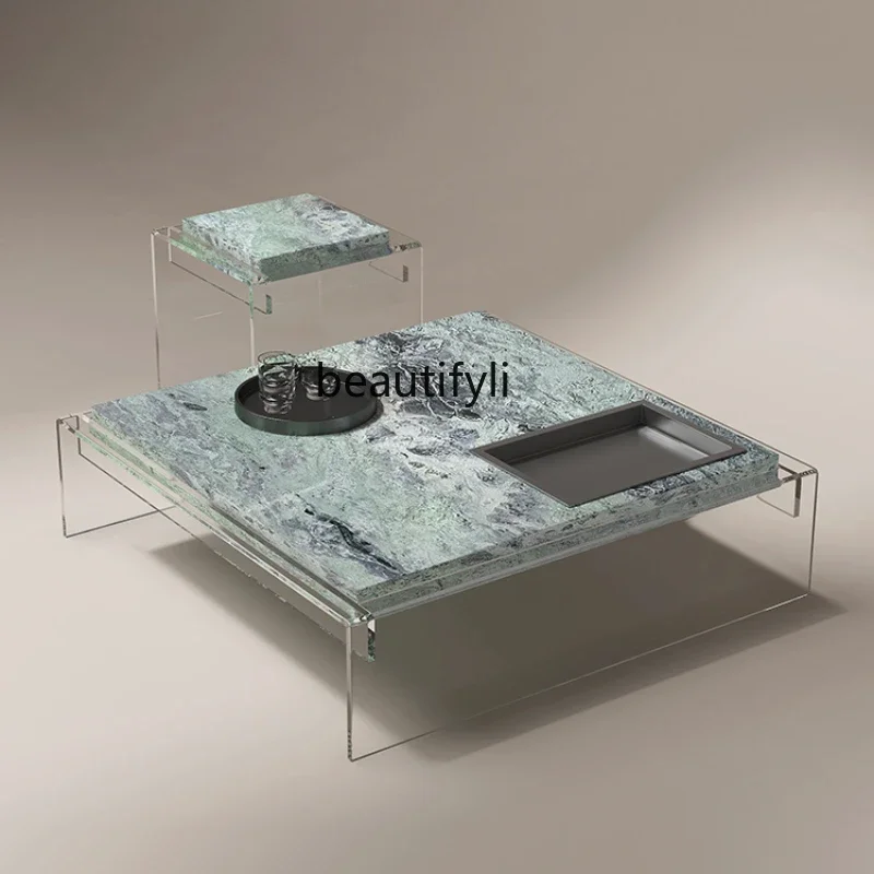A15 Pure Natural Marble Suspension Coffee Table Living Room Simple Modern High-End Villa Acrylic Designer Creative Coffee Table
A15 Pure Natural Marble Suspension Coffee Table Living Room Simple Modern High-End Villa Acrylic Designer Creative Coffee Table