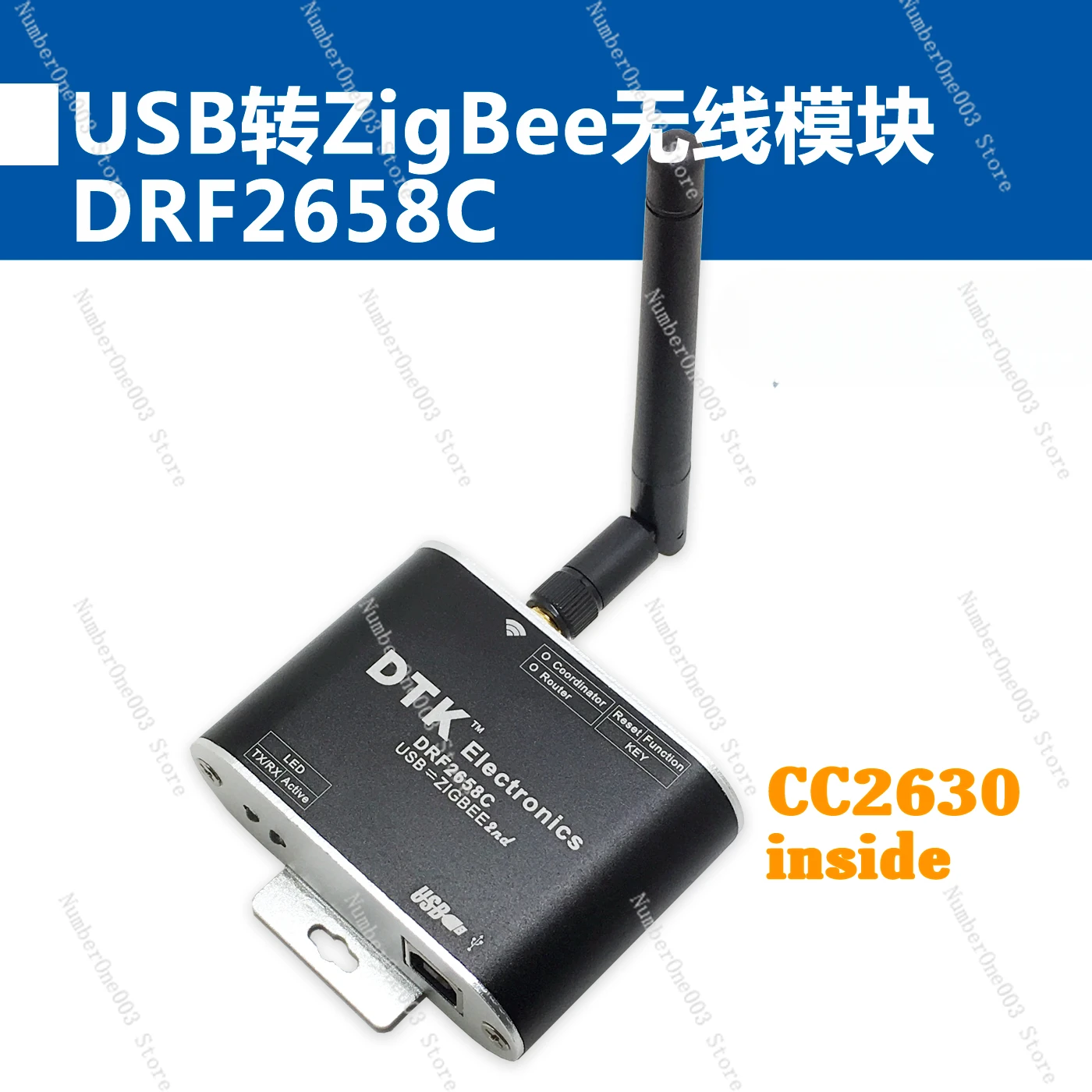 USB To ZigBee Wireless Module (1.6km Transmission | CC2630 Chip | Ultra CC2530) DRF2658C
USB To ZigBee Wireless Module (1.6km Transmission | CC2630 Chip | Ultra CC2530) DRF2658C