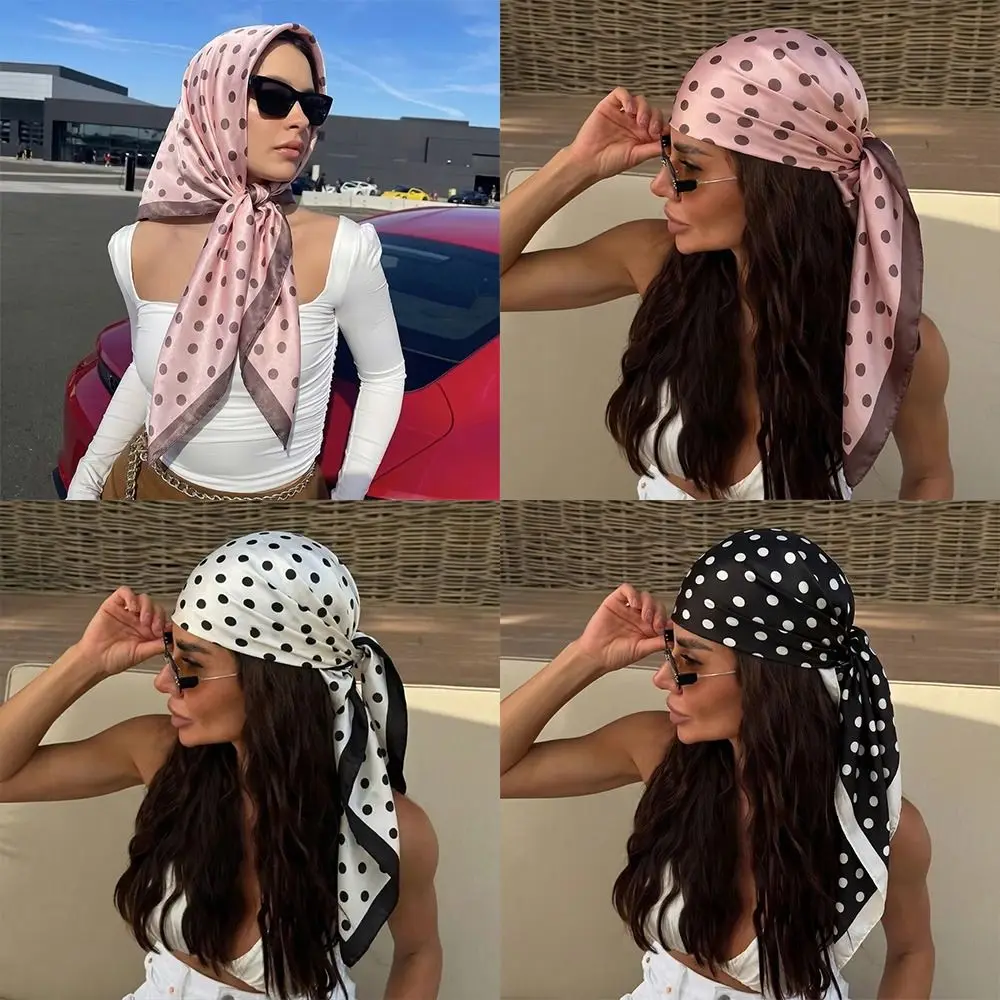 Fashion Silk Satin Dot Print Square Scarf Dot Pattern Luxury Silk Scarf 90cm Bandana Hijabs Daily Party
Fashion Silk Satin Dot Print Square Scarf Dot Pattern Luxury Silk Scarf 90cm Bandana Hijabs Daily Party