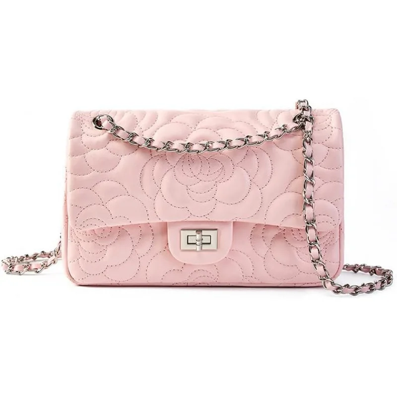 Женская сумка через плечо из натуральной кожи с камелией, кошелек из овчины с цепочкой, сумка
Женская сумка через плечо из натуральной кожи с камелией, кошелек из овчины с цепочкой, сумка