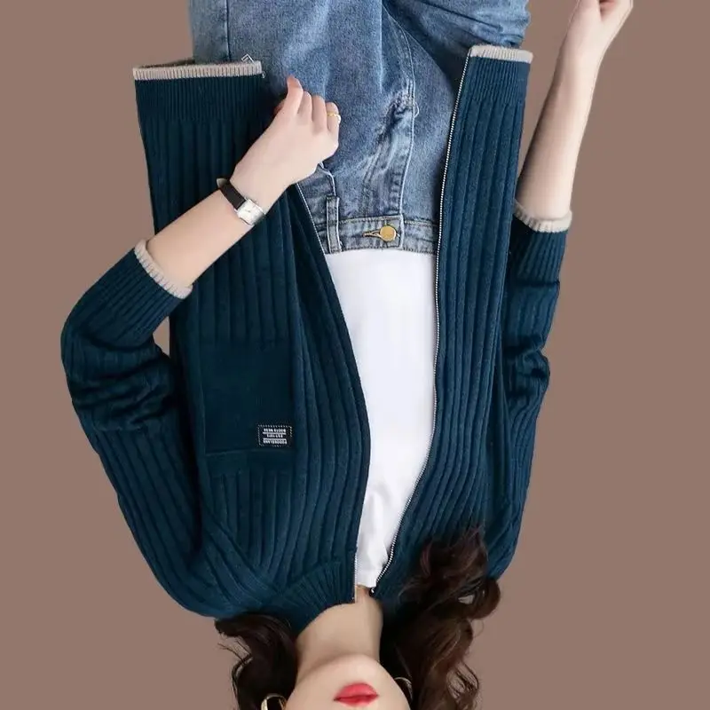 2025 New Fashion Loose Autumn Cardigan Sweater Jacket Women Zipper Knitted Sweater Coat Female Casual outerwear Ladies Tops
2025 New Fashion Loose Autumn Cardigan Sweater Jacket Women Zipper Knitted Sweater Coat Female Casual outerwear Ladies Tops