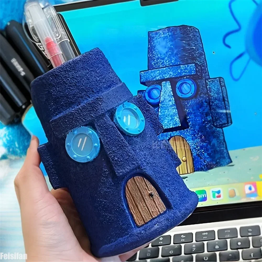 Squidward House Pen Holder Makeup Brush Storage Accessories Home Decor Living Room Decoration Figurine for Kids Women Men Gift
Squidward House Pen Holder Makeup Brush Storage Accessories Home Decor Living Room Decoration Figurine for Kids Women Men Gift