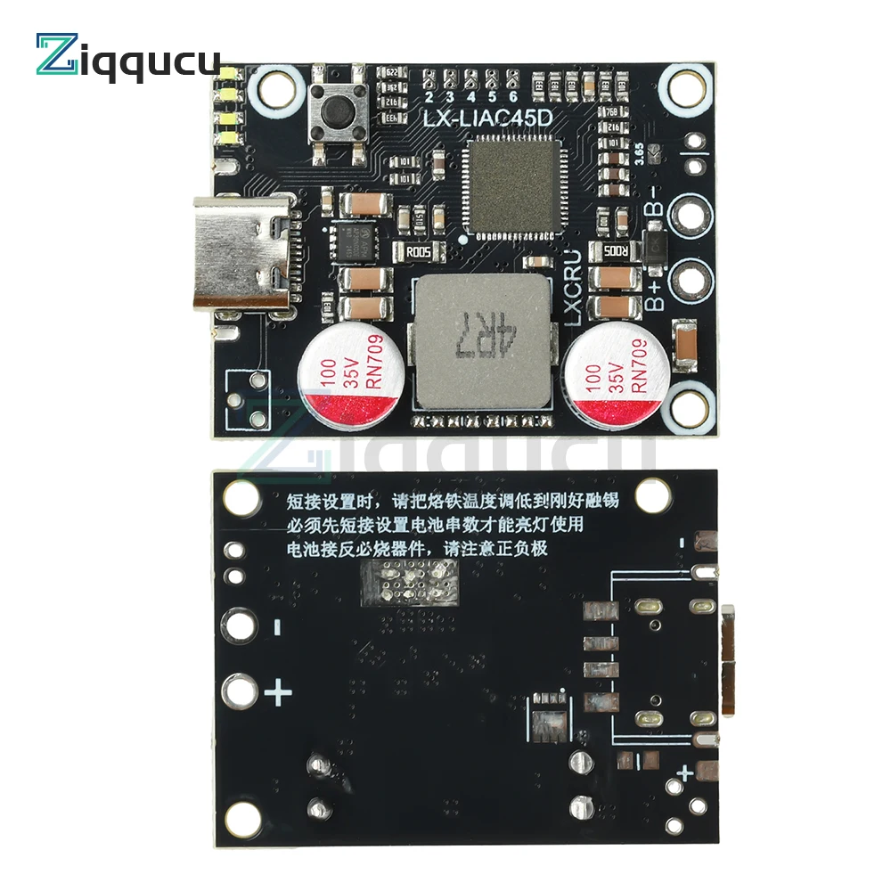 2-6S PD 45W Fast Charging Power Bank Module - DIY Mainboard for Li-ion LiFePO4 Battery Mobile Power Supply
2-6S PD 45W Fast Charging Power Bank Module - DIY Mainboard for Li-ion LiFePO4 Battery Mobile Power Supply