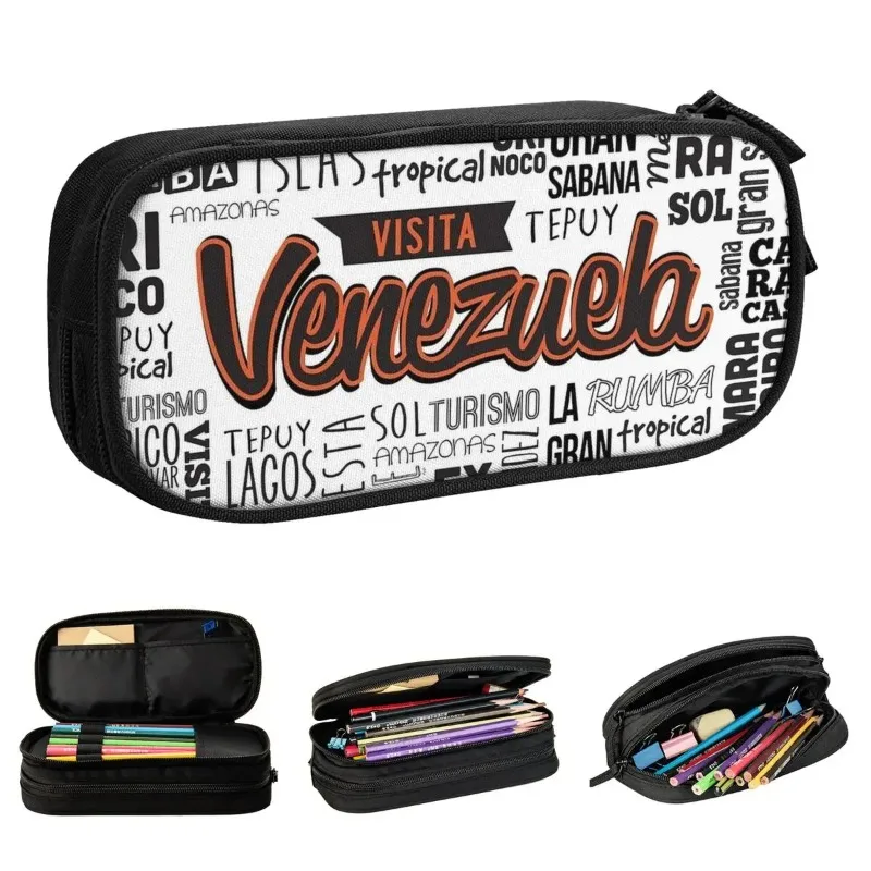 Venezuela Lettering Venezuelan Pencil Case Fun Pen Holder Bag Girl Boy Big Capacity Students School Cosmetic Pencilcases
Venezuela Lettering Venezuelan Pencil Case Fun Pen Holder Bag Girl Boy Big Capacity Students School Cosmetic Pencilcases