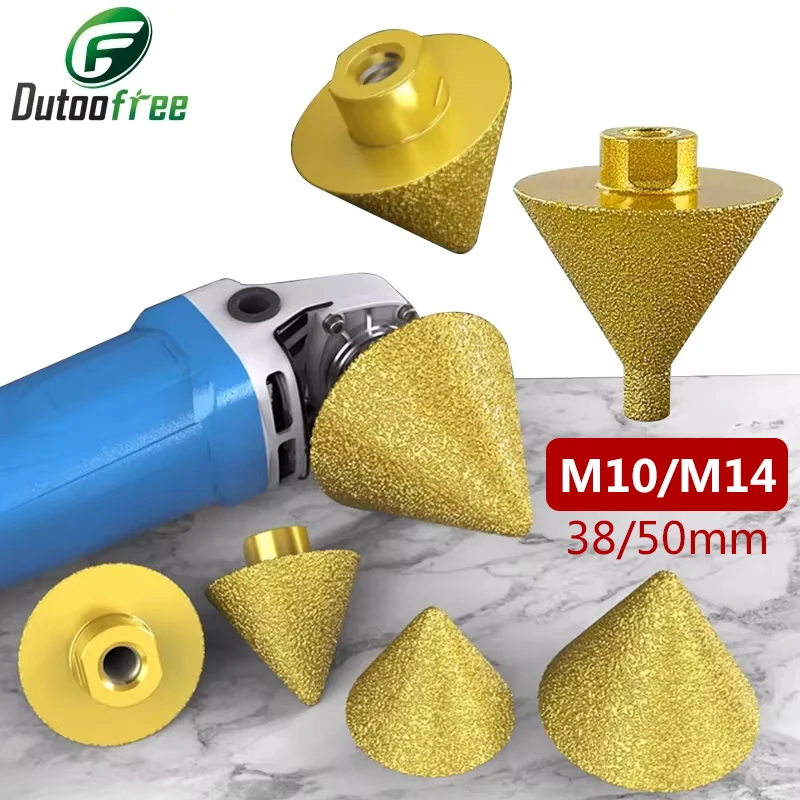M10/M14 Diamond Chamfer Bits 38/50mm Milling Tile Cutter Marble Concrete Hole Saw Masonry Drilling Tapered Engraving Cutting
M10/M14 Diamond Chamfer Bits 38/50mm Milling Tile Cutter Marble Concrete Hole Saw Masonry Drilling Tapered Engraving Cutting