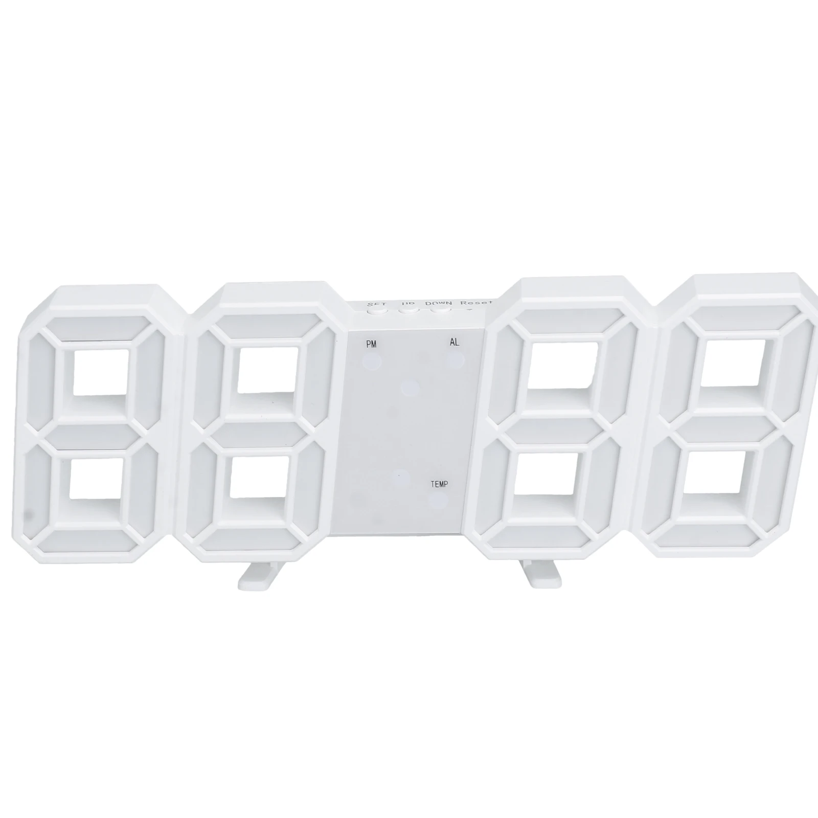 3 D Aesthetic Stylish Large Digital Clock White Wall Alarm LED Night Light Fashionable Office
3 D Aesthetic Stylish Large Digital Clock White Wall Alarm LED Night Light Fashionable Office