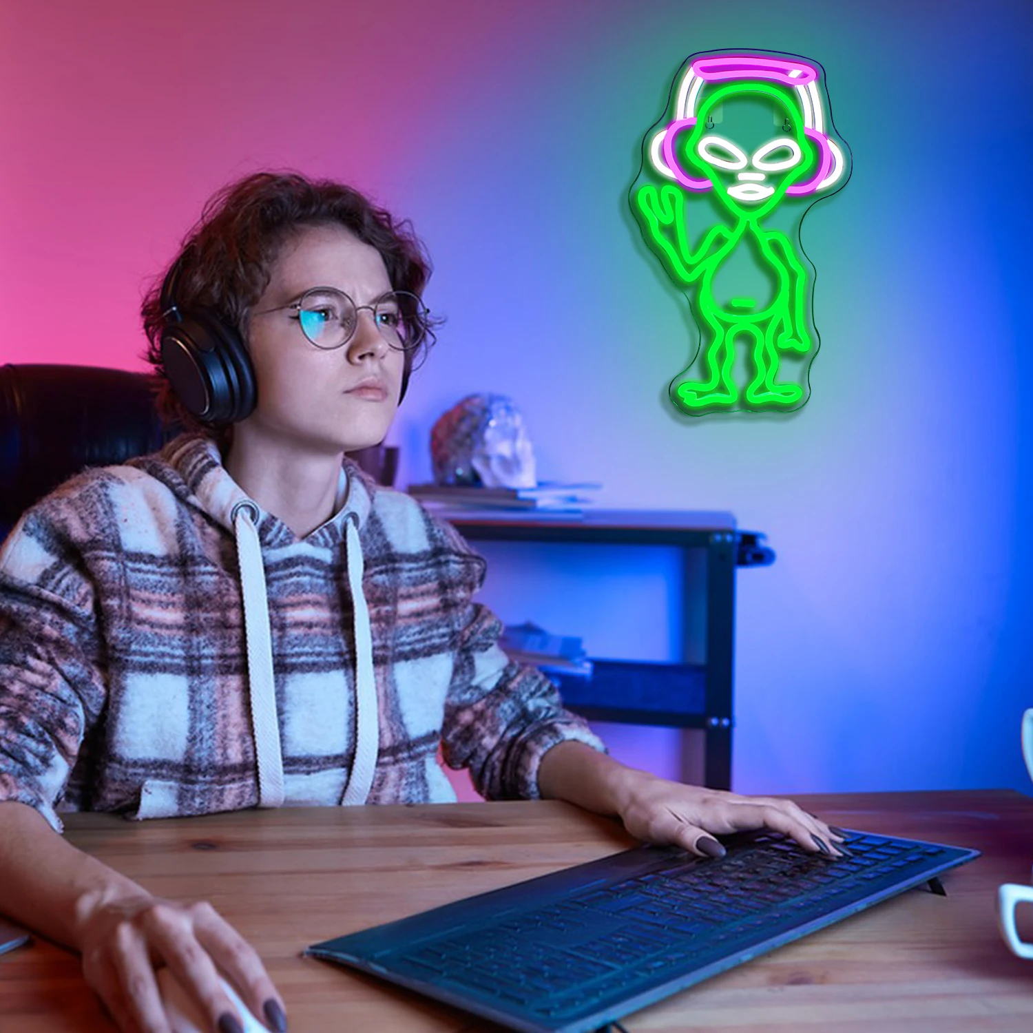 Music Alien Green Neon Sign Led Lights Up Sign Room Wall Decor USB Powered Acrylic For Bedroom Party Bar Music Studio Decoration
Music Alien Green Neon Sign Led Lights Up Sign Room Wall Decor USB Powered Acrylic For Bedroom Party Bar Music Studio Decoration