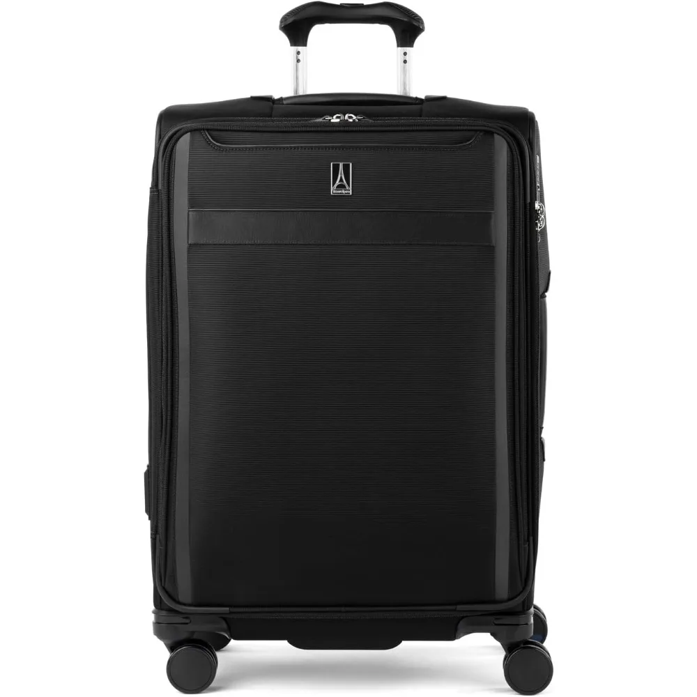 Lightweight Softside Expandable Checked Luggage, 8 Spinner Suitcase, TSA Lock, Men and Women, Checked Medium 25-Inch
Lightweight Softside Expandable Checked Luggage, 8 Spinner Suitcase, TSA Lock, Men and Women, Checked Medium 25-Inch