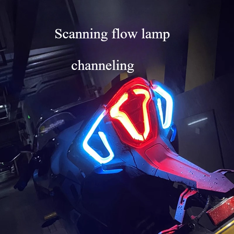 For CFMOTO SR250 NK450SR Flow turn signal motorcycle taillights modified decorative scanning light strip locomotive 
For CFMOTO SR250 NK450SR Flow turn signal motorcycle taillights modified decorative scanning light strip locomotive