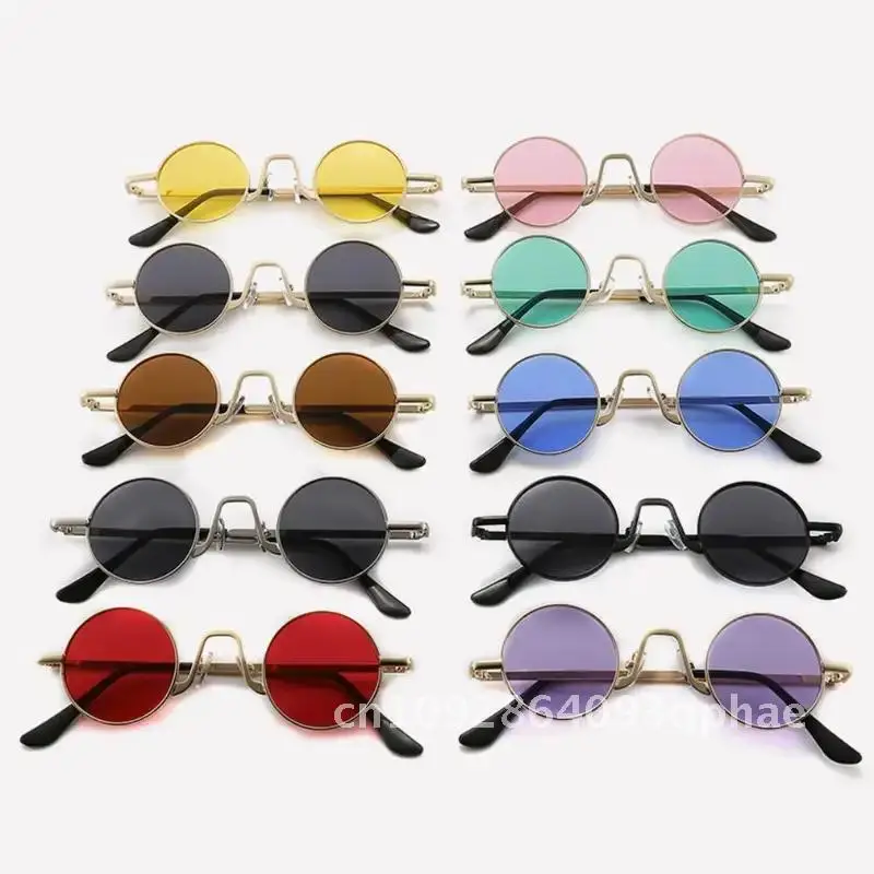 Metal Hippie round Sunglasses UV400 Protection Punk Eyewear Circle Retro Shades for Women & Men Small Fashionable Sun Glasses
Metal Hippie round Sunglasses UV400 Protection Punk Eyewear Circle Retro Shades for Women & Men Small Fashionable Sun Glasses