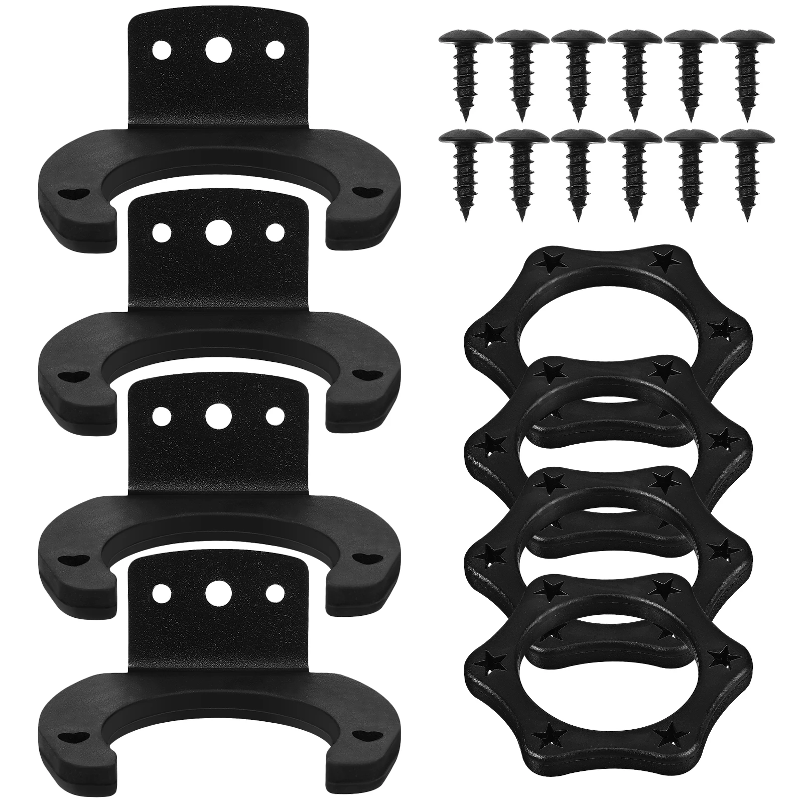 4 set Black Mic Hooks Hangers 12 Microphone Wall Holder Screws Anti Slip Rings Accessories KTV Home Wall MountBracket
4 set Black Mic Hooks Hangers 12 Microphone Wall Holder Screws Anti Slip Rings Accessories KTV Home Wall MountBracket