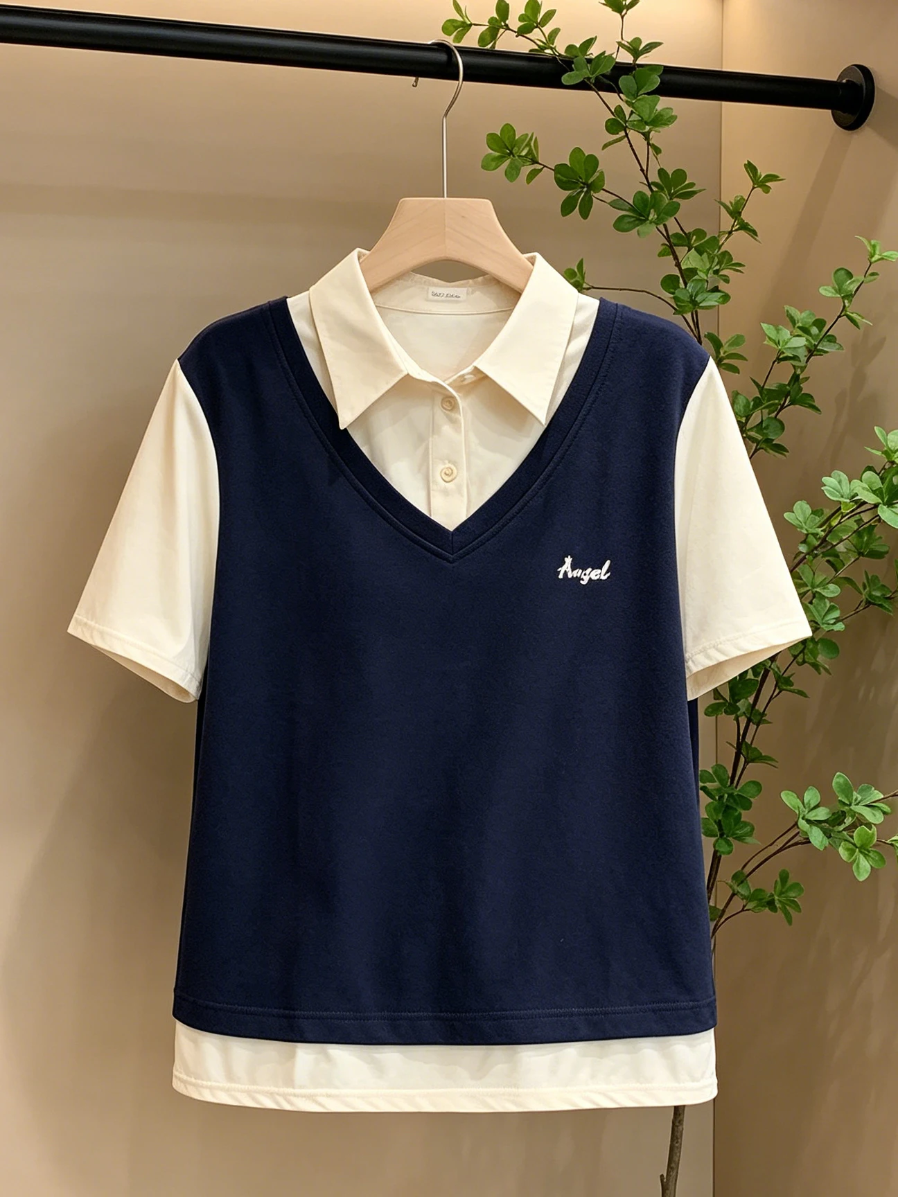 plus Size Women's Summer 2026 Casual Style Shirt Cover up Patchwork Top Korean Version Breathable Skin-Friendly Short Sleeve
plus Size Women's Summer 2026 Casual Style Shirt Cover up Patchwork Top Korean Version Breathable Skin-Friendly Short Sleeve