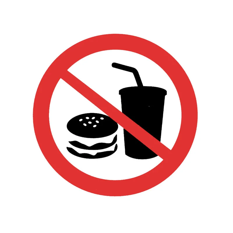 F354# Car Sticker Hamburgers and Cola Are Forbidden Here Waterproof Vinyl Decal Car Accessories Pegatinas Para Coche PVC
F354# Car Sticker Hamburgers and Cola Are Forbidden Here Waterproof Vinyl Decal Car Accessories Pegatinas Para Coche PVC