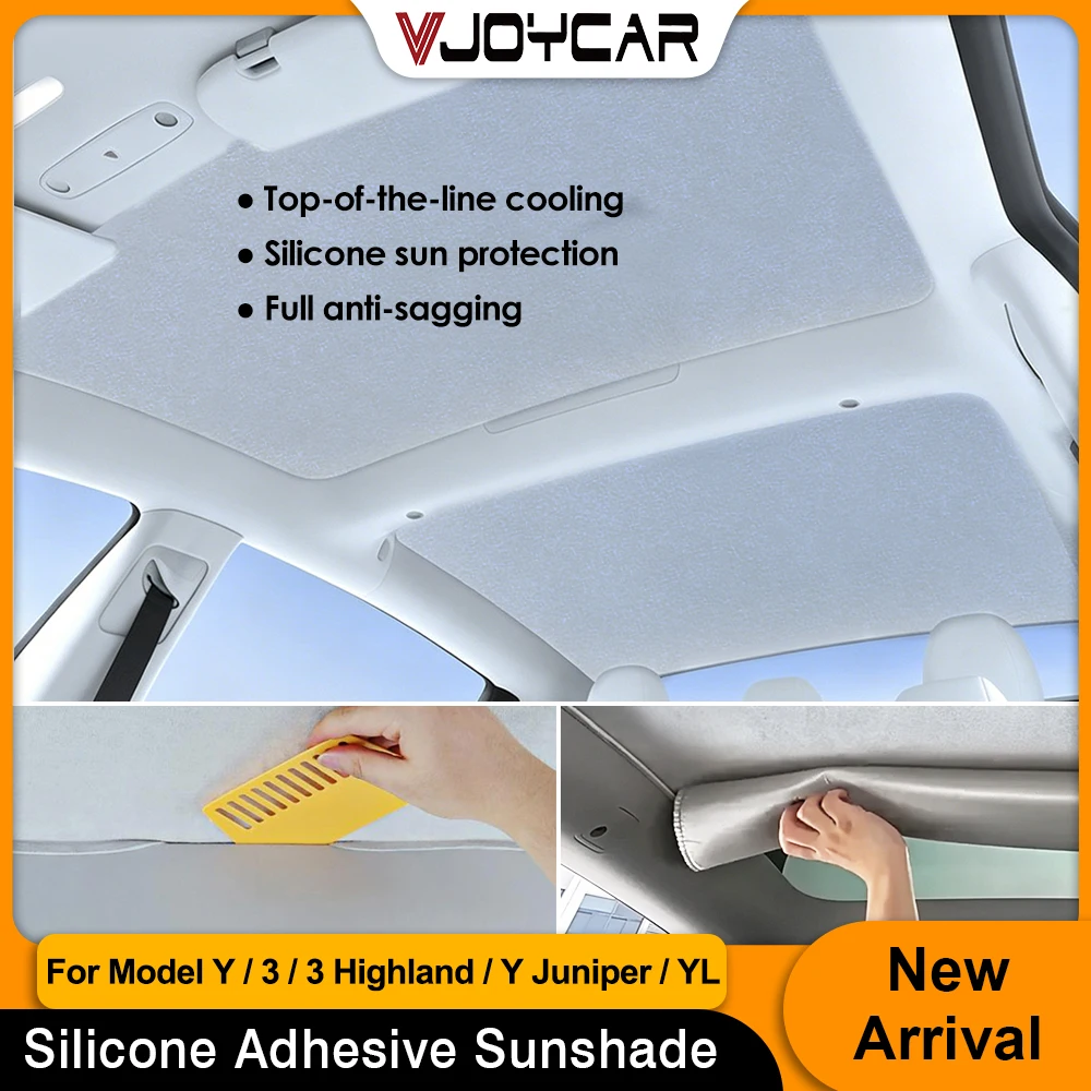 Vjoycar Suede Surface Electrostatic Adsorption Sunshade for Tesla Model 3 Y 3 Highland New Y Juniper YL Interior Cooling
Vjoycar Suede Surface Electrostatic Adsorption Sunshade for Tesla Model 3 Y 3 Highland New Y Juniper YL Interior Cooling