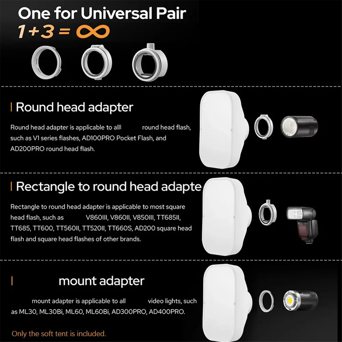 【Flash&Deal!】{ML-CS1625 Folding Reflector Shapes Light
【Flash&Deal!】{ML-CS1625 Folding Reflector Shapes Light