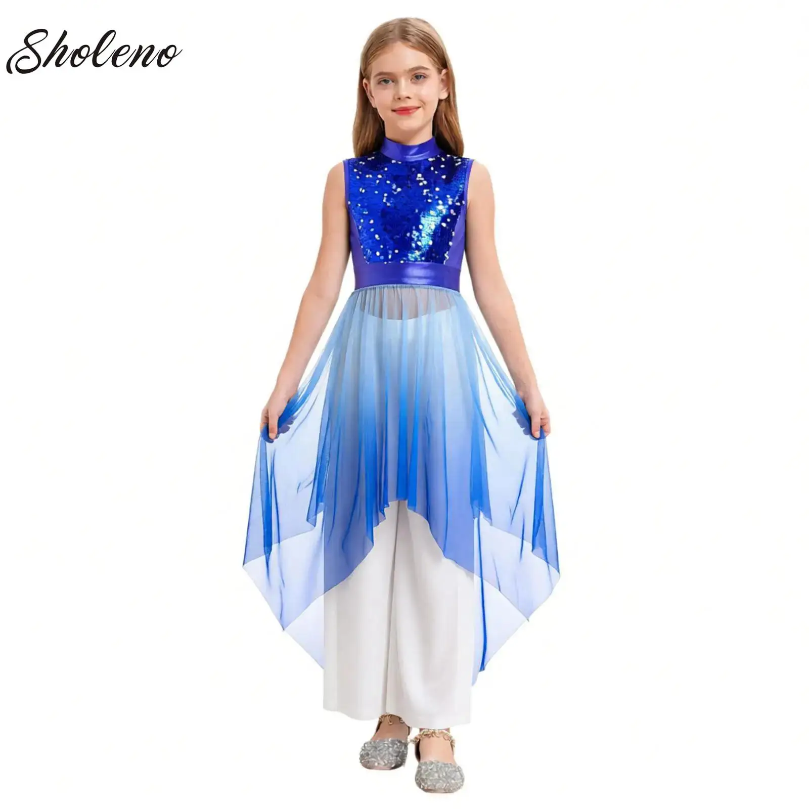 Girls Lyrical Dance Dress+Pants Kids Celebration of Spirit Church Dress Stage Performance Worship Liturgical Costume Dancewear
Girls Lyrical Dance Dress+Pants Kids Celebration of Spirit Church Dress Stage Performance Worship Liturgical Costume Dancewear