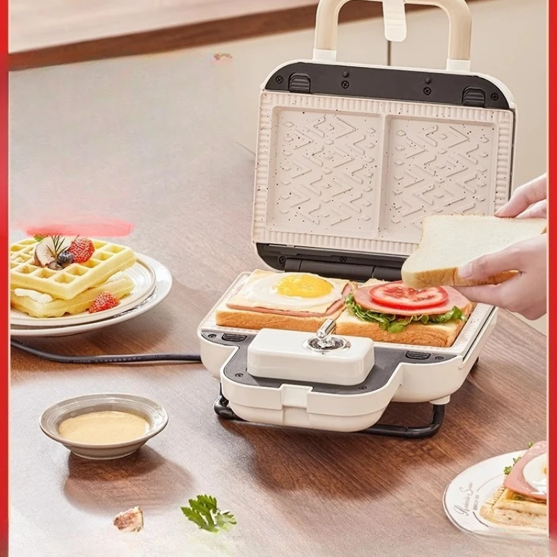 Double Plate Sandwich Breakfast Maker Household Timing Multipurpose Waffle Light Food Maker Toast
Double Plate Sandwich Breakfast Maker Household Timing Multipurpose Waffle Light Food Maker Toast